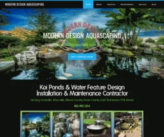 Mdaquascaping.com(Modern Design Aquascaping) Screenshot
