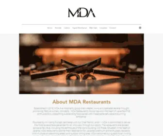 Mdarestaurants.com(MDA Restaurants) Screenshot