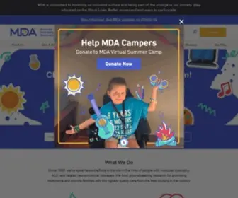Mdausa.org(Muscular Dystrophy Association) Screenshot