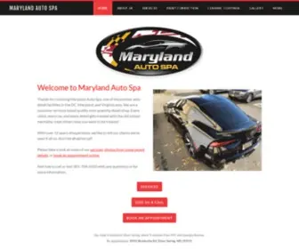 Mdautospa.com(Maryland Auto Spa) Screenshot
