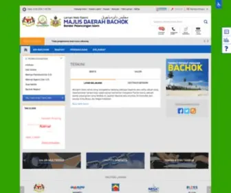 Mdbachok.gov.my(Laman Web Rasmi Majlis Daerah Bachok) Screenshot