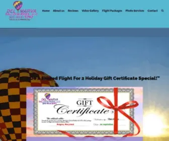 Mdballoonrides.com(Delmarva Balloon Rides) Screenshot