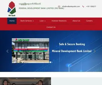 Mdbankpublic.com(MINERAL DEVELOPMENT BANK LIMITED (MD BANK)) Screenshot