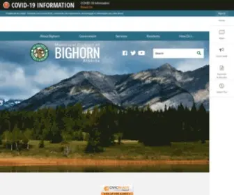 Mdbighorn.ca(MD of Bighorn no.8) Screenshot