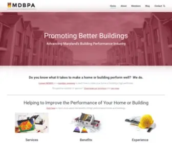 MDbpa.org(Maryland Building Performance Association) Screenshot