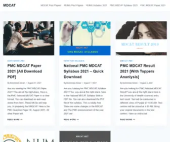 Mdcat.net(MDCATEducational Blog) Screenshot