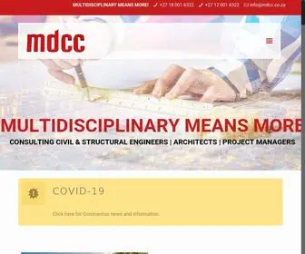 MDCC.co.za(CONSULTING CIVIL & STRUCTURAL ENGINEERS) Screenshot