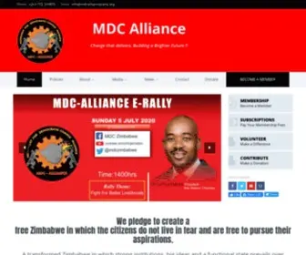MDC.co.zw(Movement for Democratic Change) Screenshot