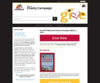 MDcharity.org(Maryland Charity Campaign) Screenshot