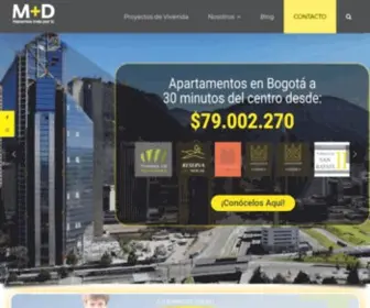 Mdconstructora.com(Proyectos de vivienda de interés social en Bogotá) Screenshot