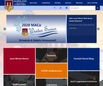 Mdcounties.org(MACo) Screenshot