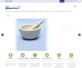 Mdcustomrx.com(Compounding Pharmacy) Screenshot