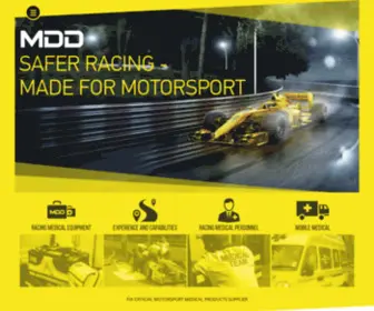 MDD-Europe.com(Motor Racing Medics) Screenshot