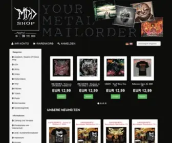 MDD-Shop.de(Shop all the MDD Records Releases and more) Screenshot