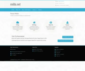 Mdda.net(Martin Andrews personal website) Screenshot