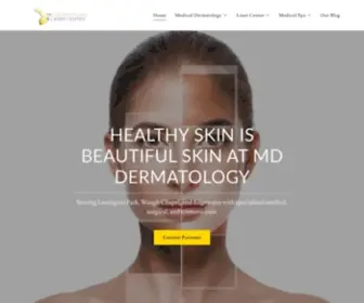 Mddermatology.com(MD Dermatology & Laser Center) Screenshot