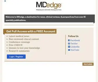 Mdedge.com(Mdedge) Screenshot