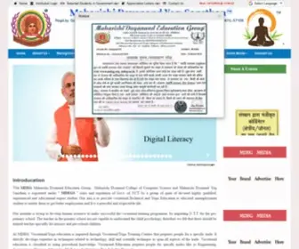 Mdeg.org(Maharishi Dyanand Education Group) Screenshot