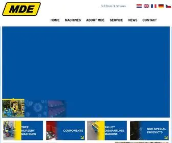 Mdemachinebouw.com(MDE Machinebouw) Screenshot