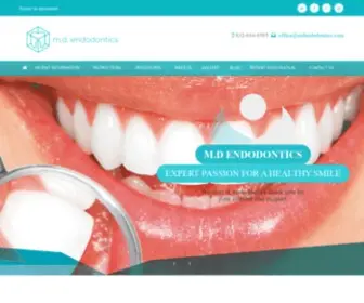 Mdendodontics.com(M.D) Screenshot
