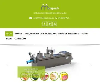Mdepack.com(Soluciones de envasado Mdepack) Screenshot