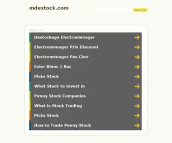Mdestock.com(Déstocke tout) Screenshot