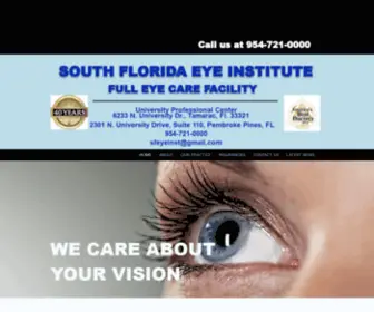 Mdeye1.com(South Florida Eye Institute) Screenshot