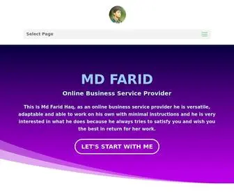 Mdfarid.com(Md Farid Haq) Screenshot