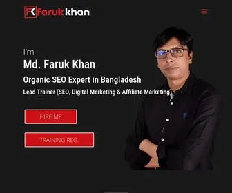 Mdfarukkhan.com(SEO Expert in Bangladesh) Screenshot