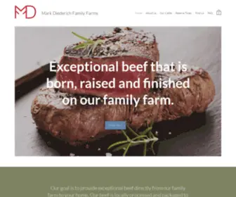 MDFfbeef.com(Grass Fed and Grain Finished Beef) Screenshot