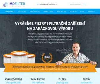 Mdfilter.cz(MD Filter®) Screenshot