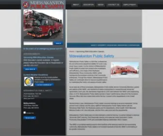 Mdfire.org(Mdewakanton public safety) Screenshot