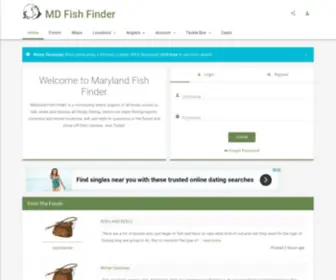 Mdfishfinder.com(Maryland Fishing Forum) Screenshot