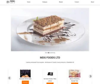 MDgfoods.co.uk(MDG Foods LTD UK) Screenshot