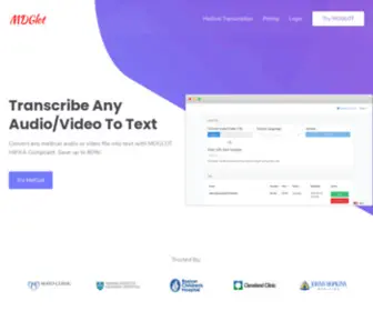MDglot.com(Medical Transcription Software) Screenshot