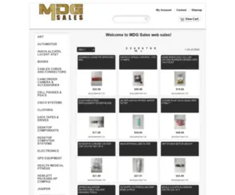 MDgsales.com(MDG Sales) Screenshot