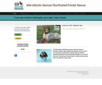 MDGSprescue.org(MID-ATLANTIC GERMAN SHORTHAIR POINTER INC) Screenshot
