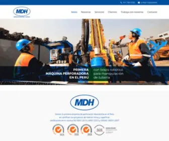 MDH.com.pe(Líderes en perforación) Screenshot