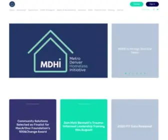 Mdhi.org(Metro Denver Homeless Initiative) Screenshot