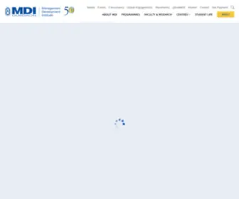 Mdi.ac.in(MDI Gurgaon) Screenshot