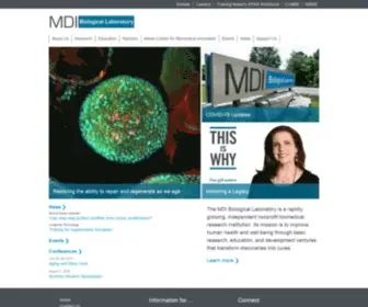 Mdibl.org(The MDI Biological Laboratory) Screenshot