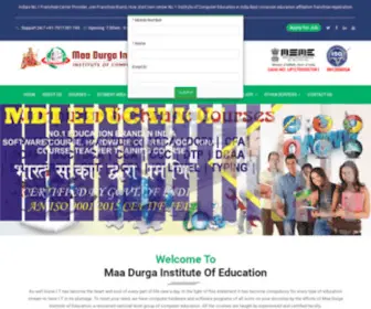 Mdieducation.com(Maa Durga Institute of Education) Screenshot