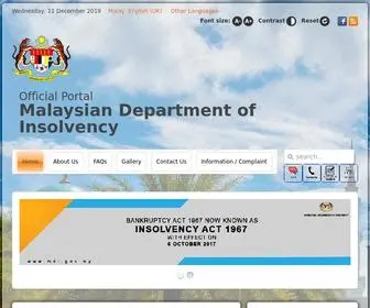 Mdi.gov.my(The Official Portal of MdI) Screenshot