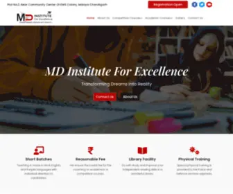 MdinstitutecHD.com(MD institute of excellence) Screenshot