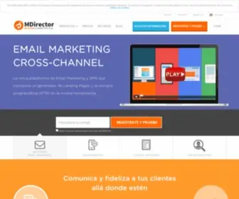 Mdirector.com(MDirector, Plataforma de Email Marketing Completa) Screenshot