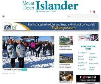 Mdislander.com(Mount Desert Islander) Screenshot
