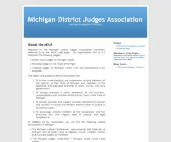 Mdja.org(Michigan District Judges Association) Screenshot