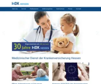 MDK-Hessen.de(Medizinischer Dienst Hessen) Screenshot