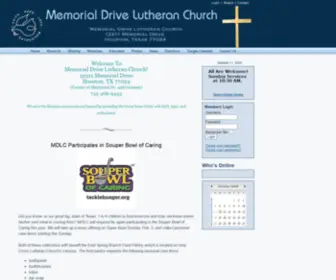 MDLC.org(Memorial Drive Lutheran Church) Screenshot