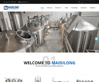 Mdlequip.com(China Beer Brewhouse) Screenshot